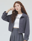 bimbam 2way short blouson gray
