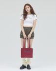 bimbam box tote bag winered