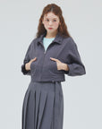 bimbam 2way short blouson gray
