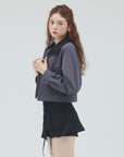 bimbam 2way short blouson gray