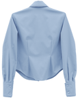 bimbam ruffle shirt powderblue