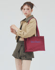 bimbam box tote bag winered