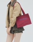 bimbam box tote bag winered
