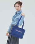 bimbam box tote bag navy