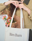 bimbam box tote bag cream