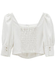 bimbam puff sleeve blouse offwhite