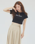 bimbam logo crop tee black