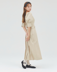 bimbam basic pleat skirt beige