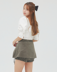 bimbam puff sleeve blouse offwhite