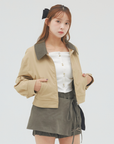 bimbam 2way short blouson beige