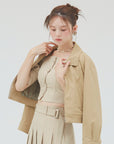 bimbam 2way short blouson beige