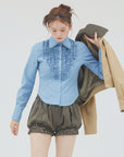 bimbam 2way short blouson beige