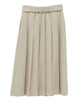 bimbam basic pleat skirt beige