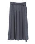 bimbam basic pleat skirt gray