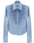 bimbam ruffle shirt powderblue