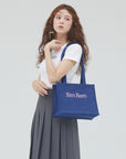 bimbam box tote bag navy