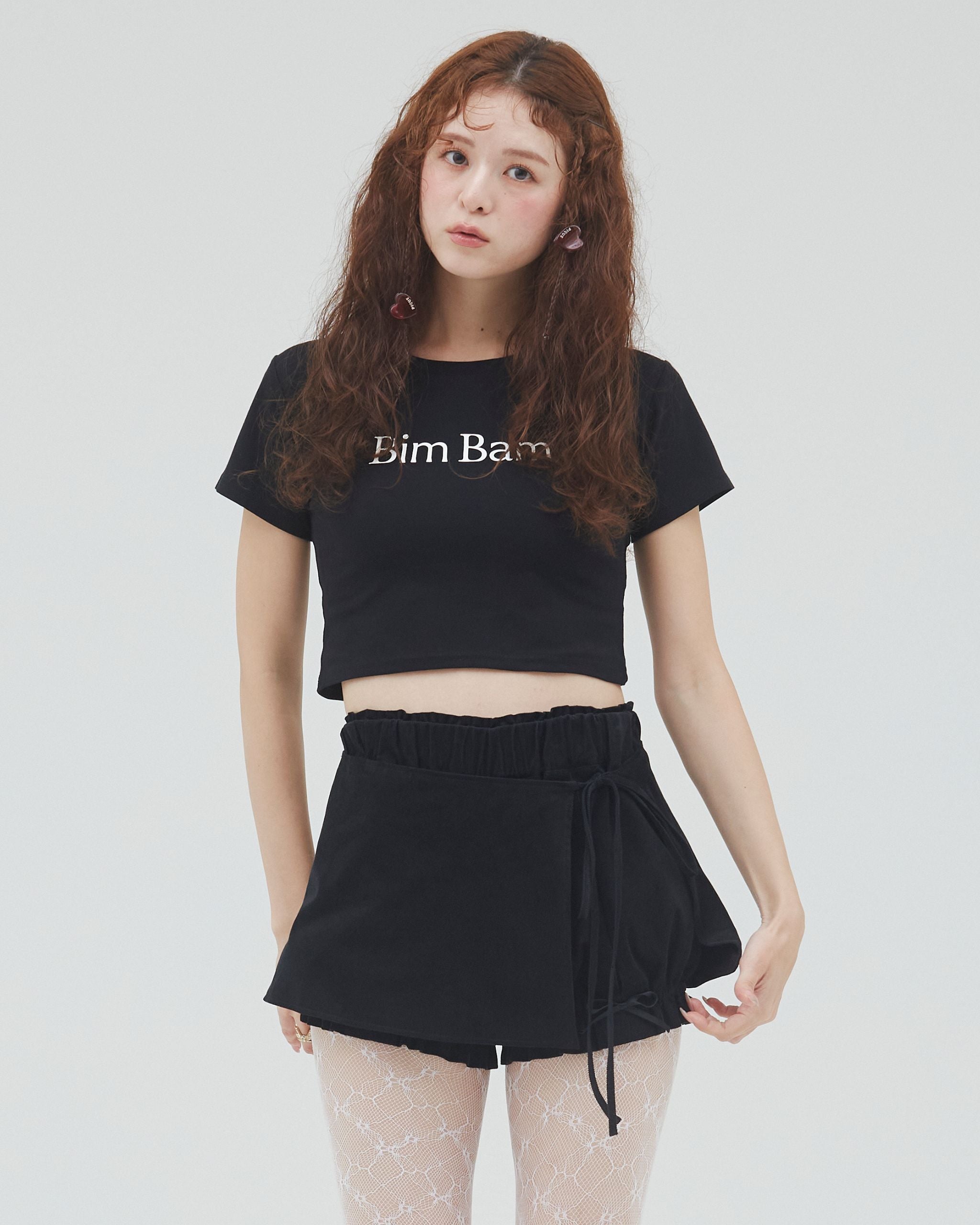 bimbam layered mini shorts black – Bim Bam