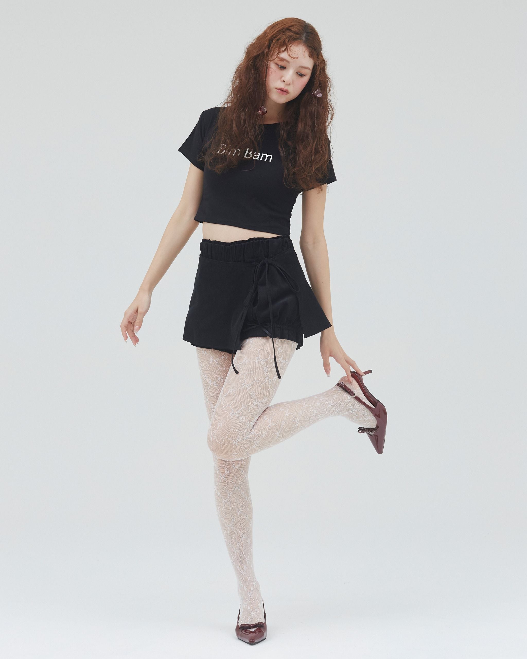 bimbam layered mini shorts black – Bim Bam