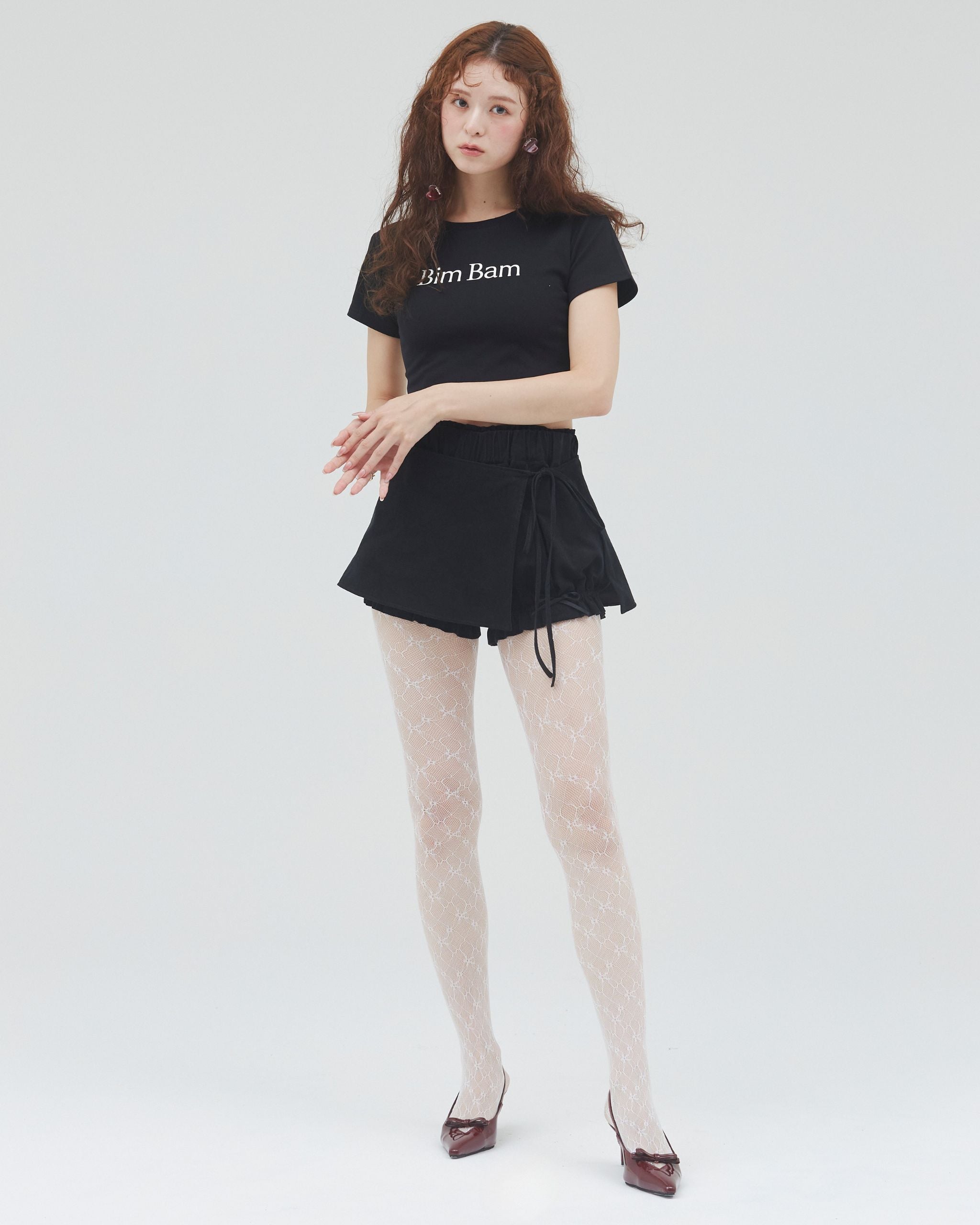 bimbam layered mini shorts black – Bim Bam