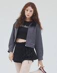 bimbam 2way short blouson gray