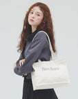 bimbam box tote bag cream