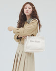 bimbam box tote bag cream