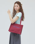 bimbam box tote bag winered