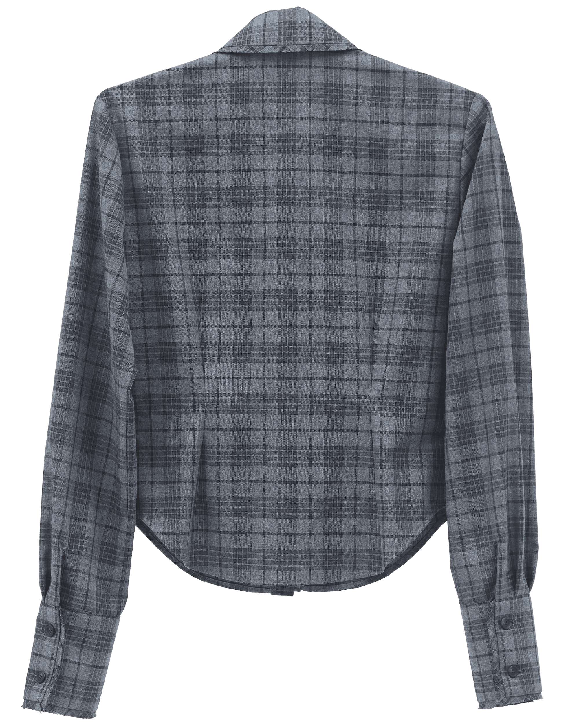 bimbam ruffle shirt gray