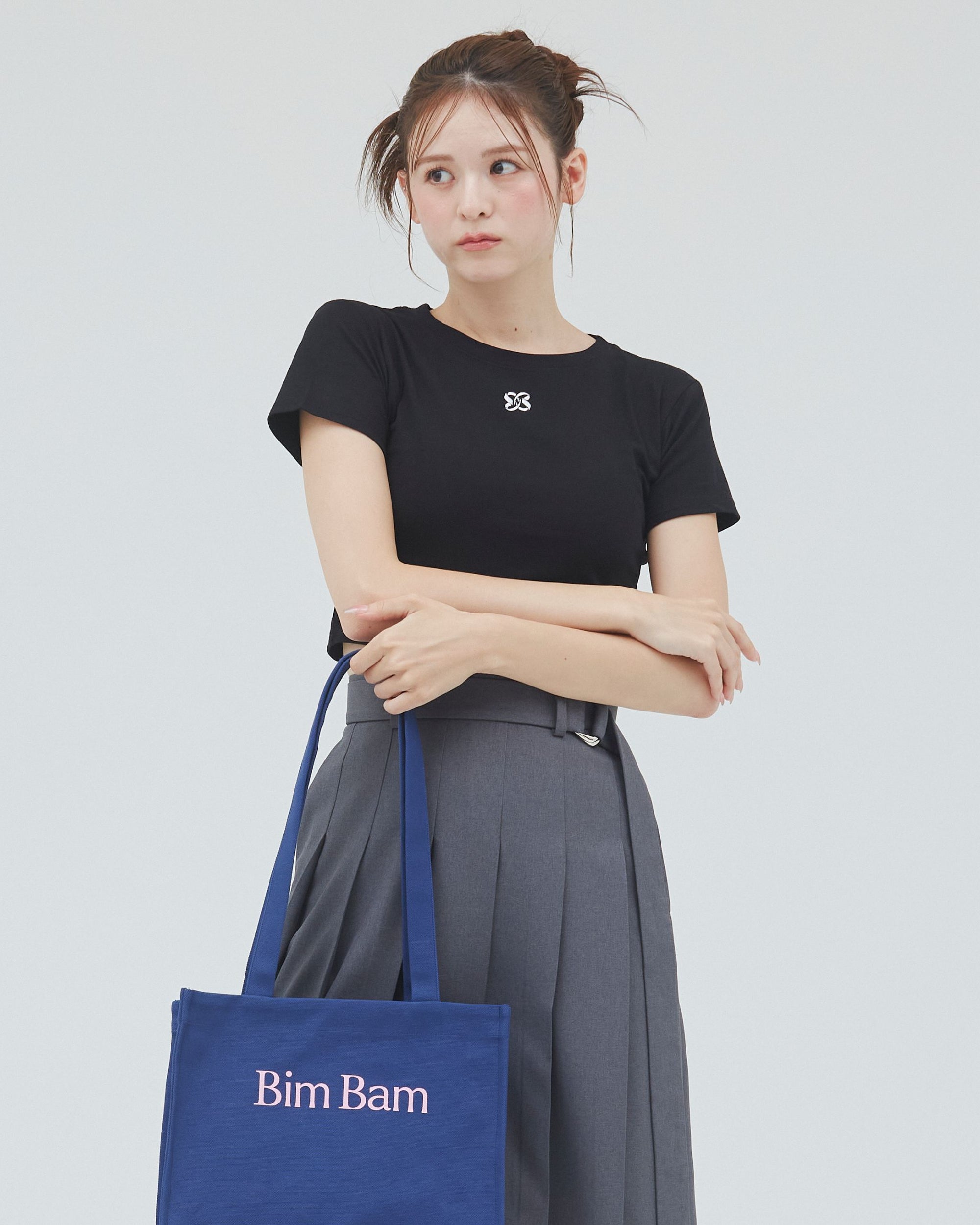bimbam box tote bag navy