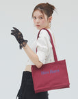 bimbam box tote bag winered