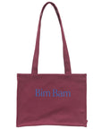 bimbam box tote bag winered