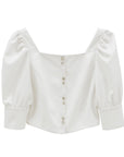 bimbam puff sleeve blouse offwhite