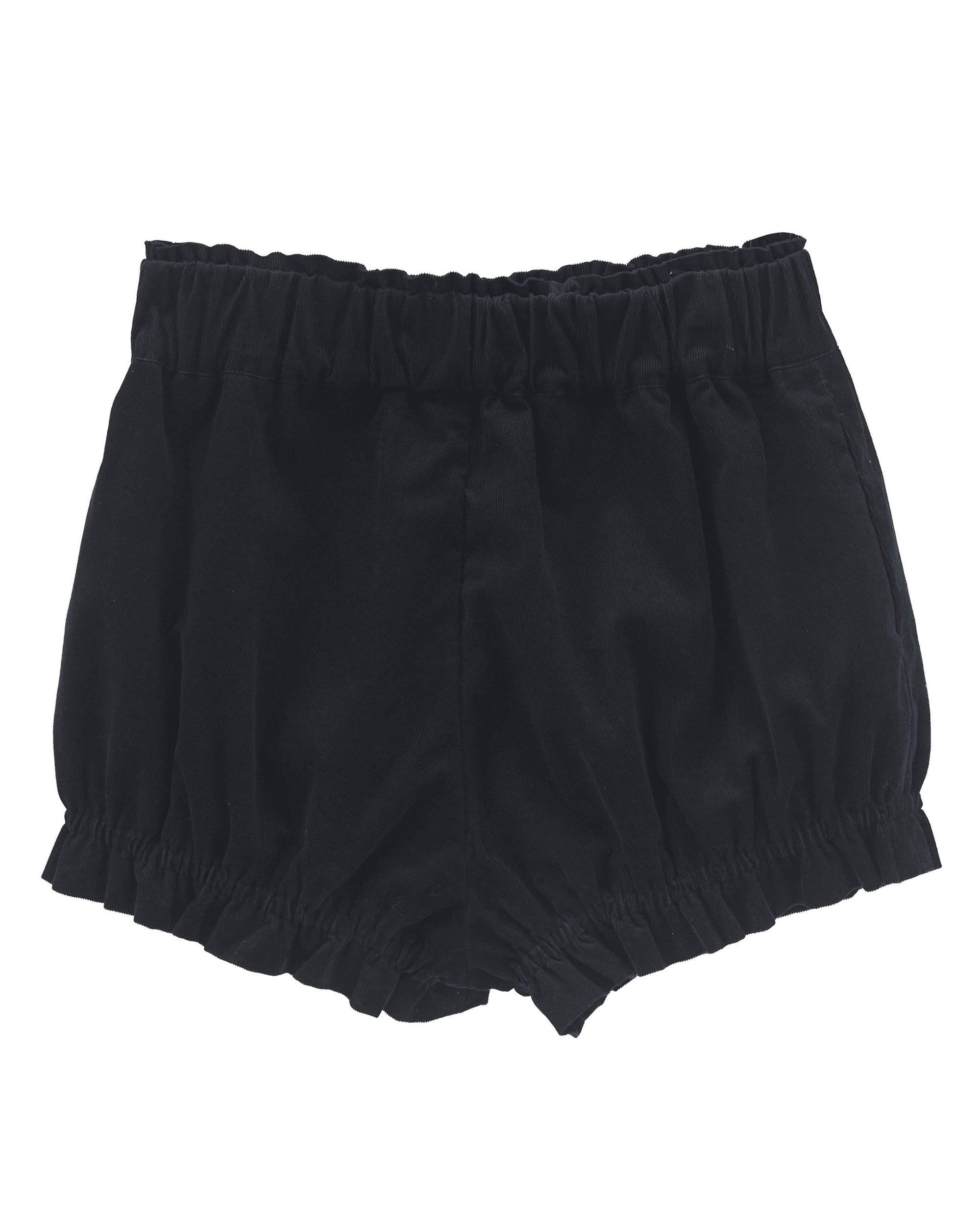 bimbam layered mini shorts black