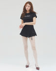 bimbam logo crop tee black