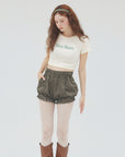 bimbam logo crop tee ivory