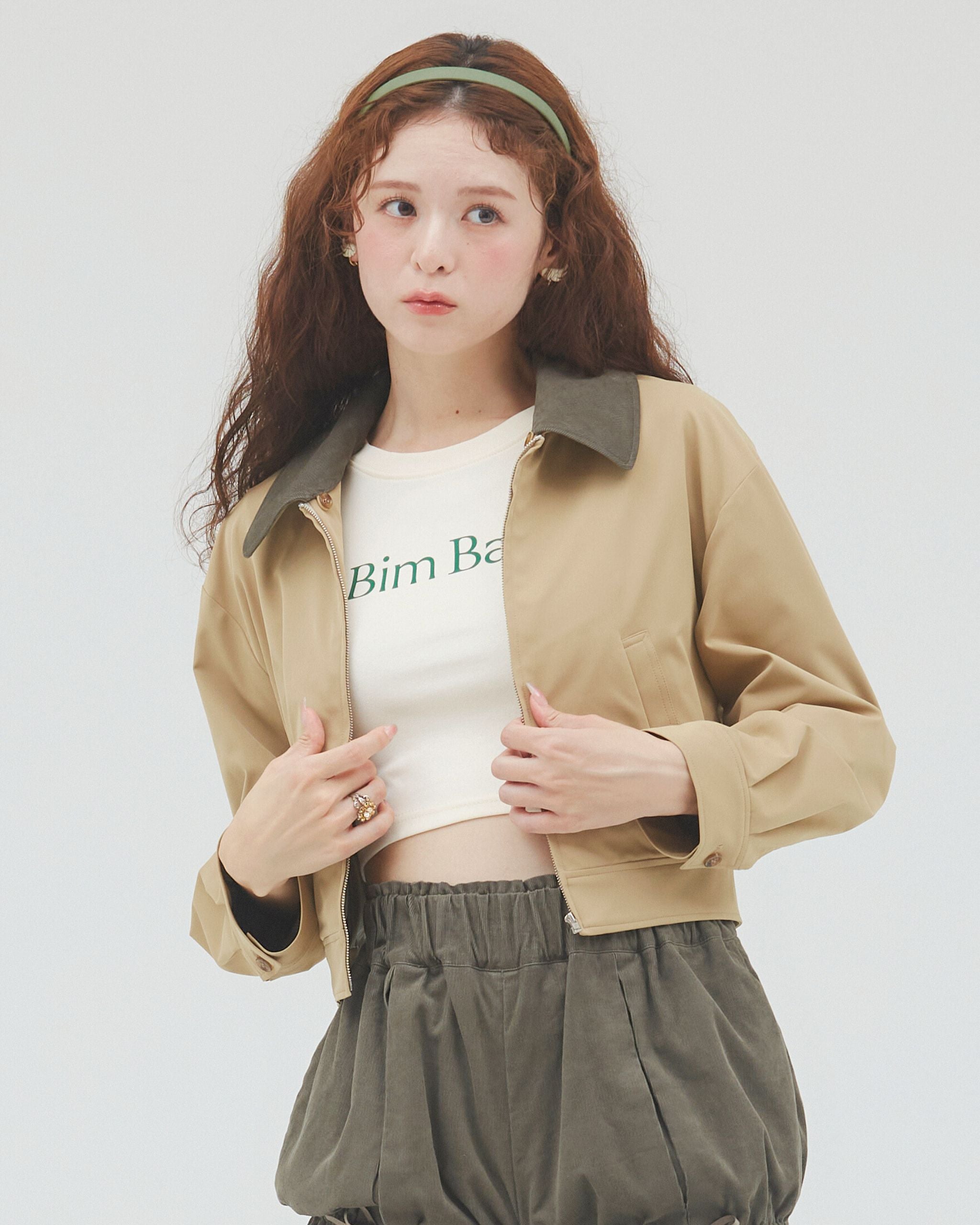 bimbam 2way short blouson beige – Bim Bam