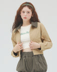 bimbam 2way short blouson beige