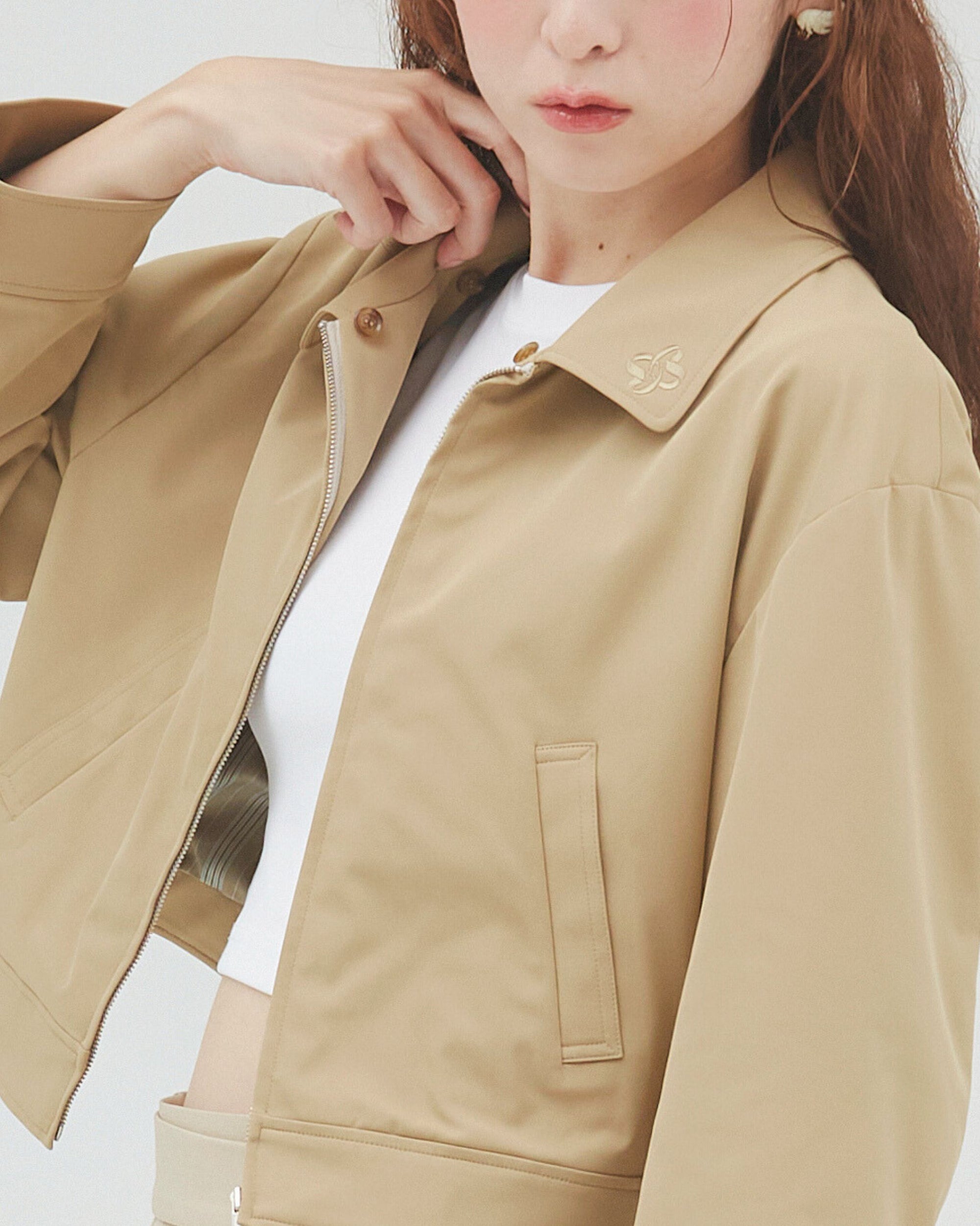 bimbam 2way short blouson beige