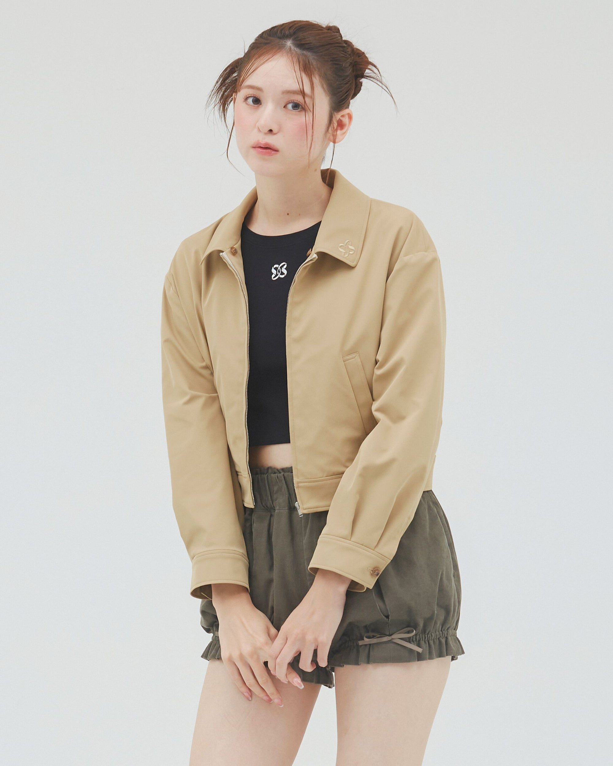 bimbam 2way short blouson beige
