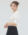bimbam puff sleeve blouse offwhite