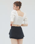 bimbam puff sleeve blouse offwhite