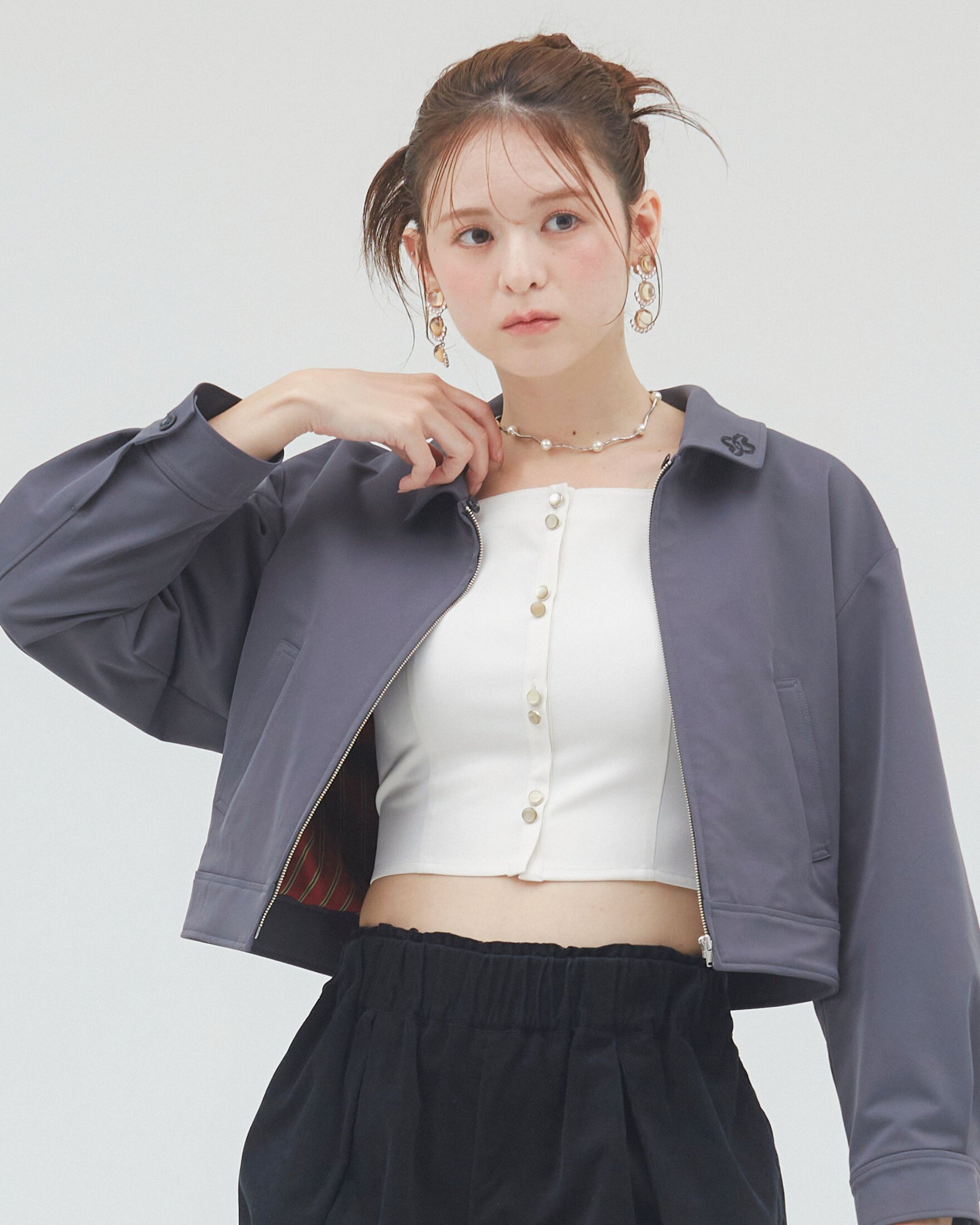 bimbam puff sleeve blouse offwhite