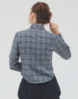 bimbam ruffle shirt gray