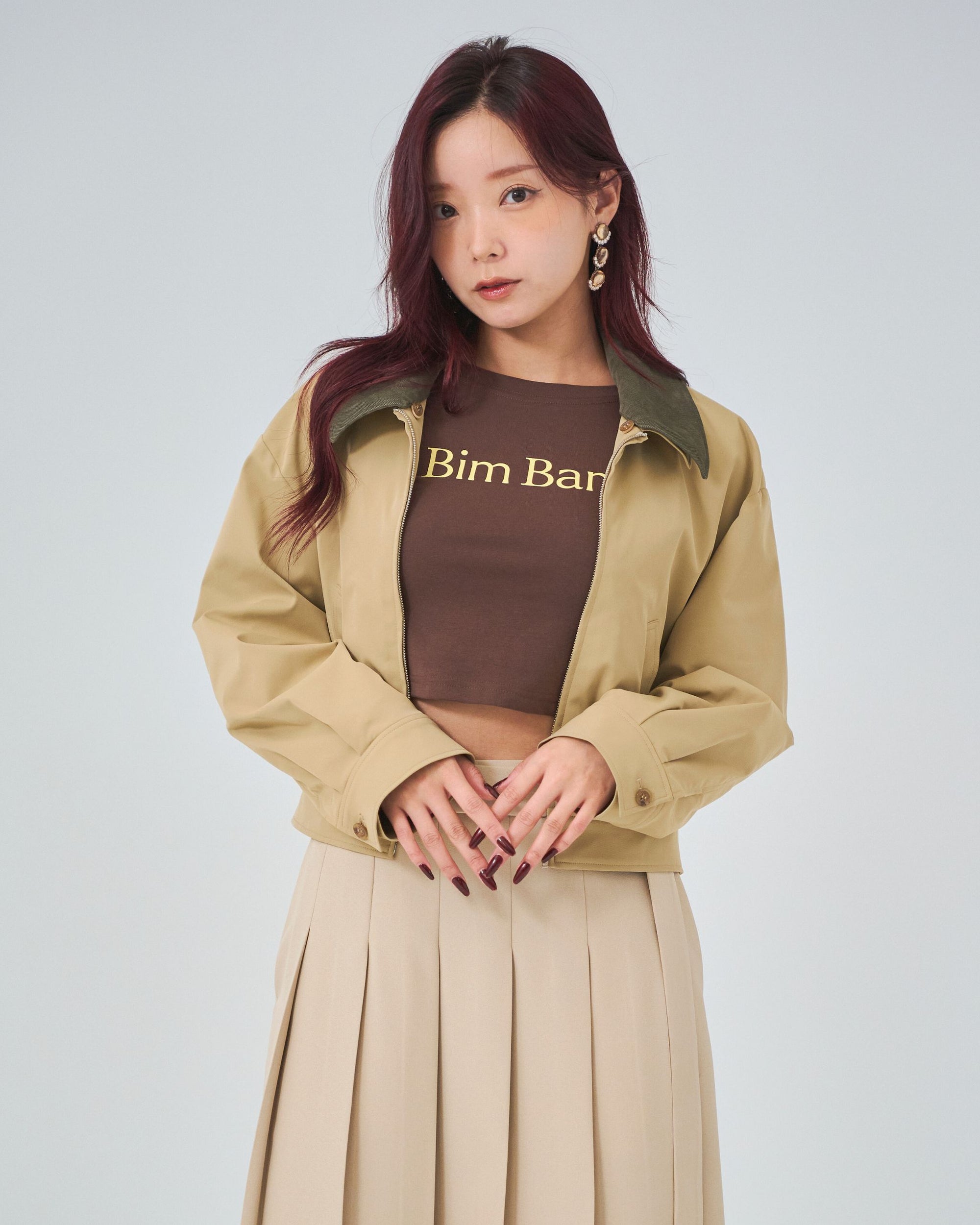bimbam 2way short blouson beige