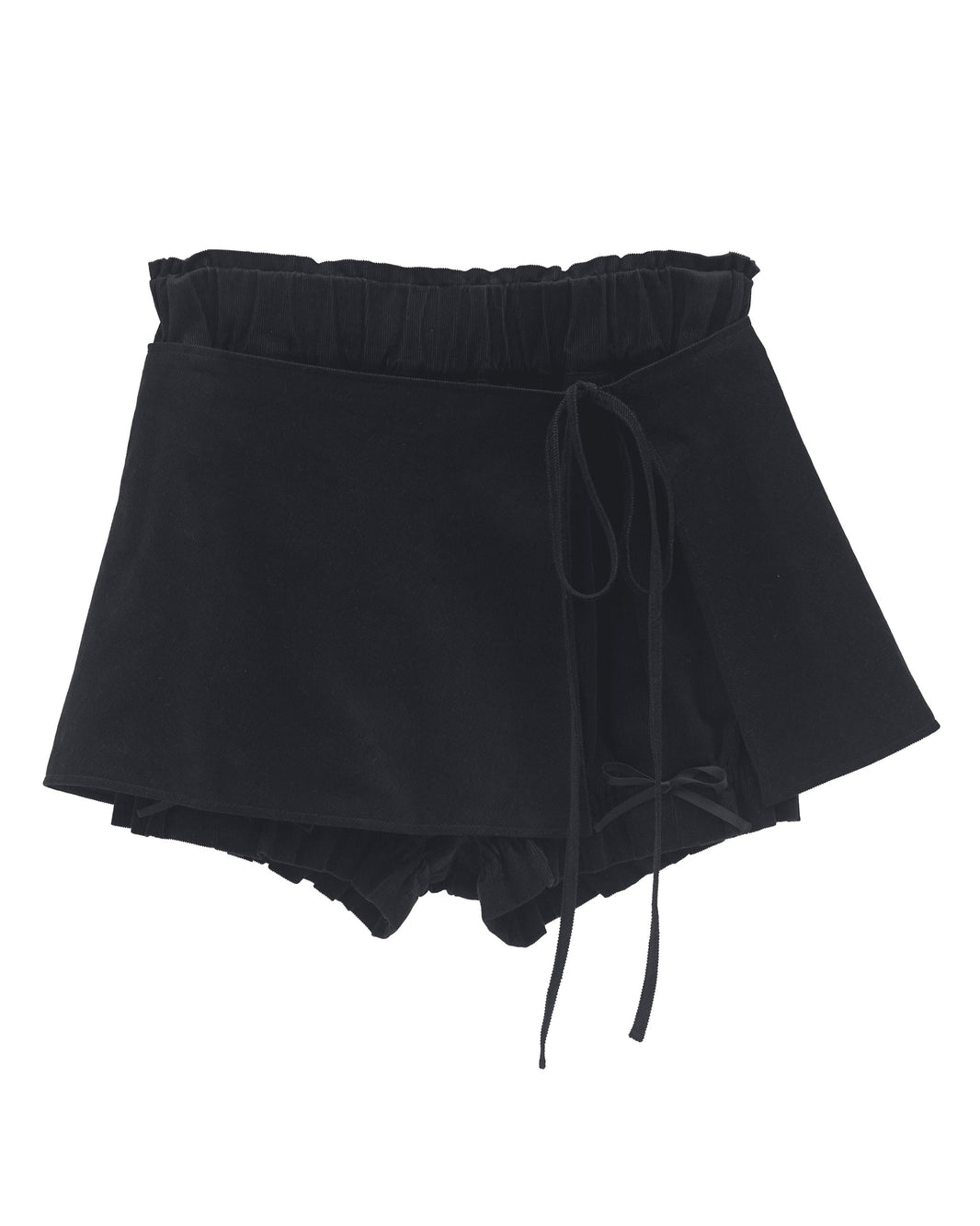bimbam layered mini shorts black - F