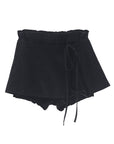 bimbam layered mini shorts black