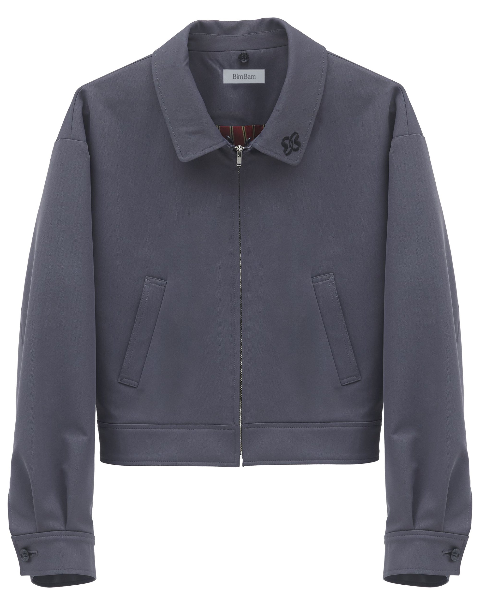 bimbam 2way short blouson gray